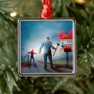 SlipperyJoe's apokalyptische Infektionsgefahr Hall Ornament Aus Metall