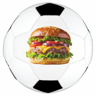 SlipperyJoe's appetitlicher Cheeseburger knusprig Fußball