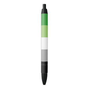 SlipperyJoe's Aromtic Pride Flag Gay Geschenke LGB Kugelschreiber