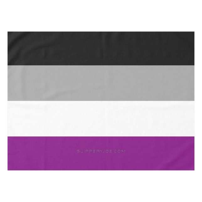 SlipperyJoe's asexual pride flag emphasizing inclu Tischdecke (Vorderseite (Horizontal))