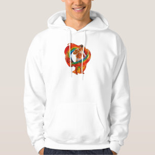 SlipperyJoe's auffallende moderne Pride-themed mas Hoodie