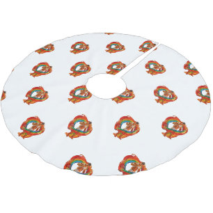 SlipperyJoe's auffallende moderne Pride-themed mas Polyester Weihnachtsbaumdecke