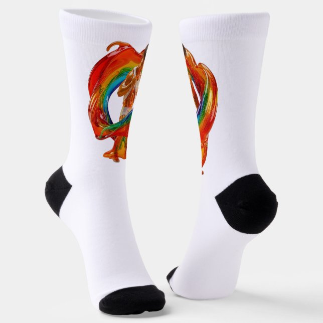 SlipperyJoe's auffallende moderne Pride-themed mas Socken (Gewinkelt)