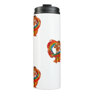 SlipperyJoe's auffallende moderne Pride-themed mas Thermosbecher