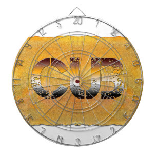 SlipperyJoe's Bärenbär Orangenbraun pro Dartscheibe