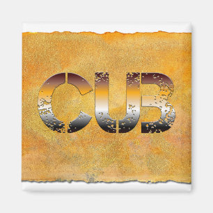 SlipperyJoe's Bärenbär Orangenbraun pro Magnet