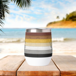 SlipperyJoe's Bärenpride-Fahne Holzbodenstruktur