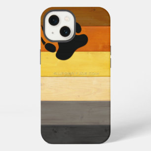 SlipperyJoe's Bear Pride Flag Holzboden Textur iPhone 13 Hülle