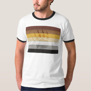 SlipperyJoe's Bear Pride Flag Holzboden Textur T-Shirt