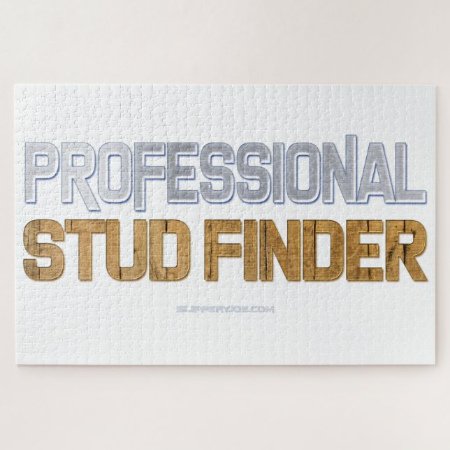 SlipperyJoe's Beruflicher Stud Finder Holz 3-D. Puzzle (Horizontal)