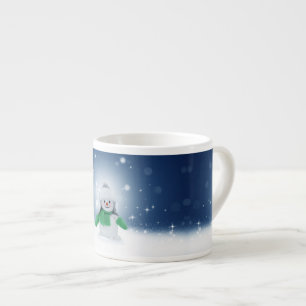 SlipperyJoe's bezaubernder Weihnachts-Schneemann-C Espressotasse