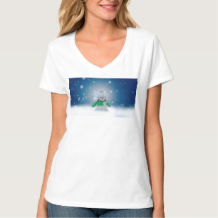 SlipperyJoe's bezaubernder Weihnachts-Schneemann-C T-Shirt