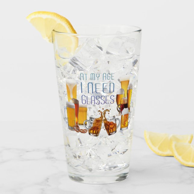 SlipperyJoe's Biergläser Pilsner Gläser Steine (Vorderseite Ice)