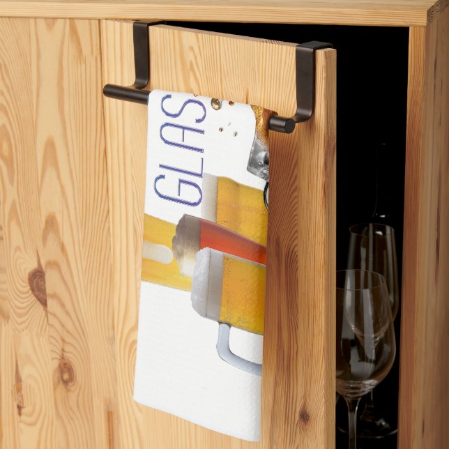 SlipperyJoe's Biergläser Pilsner Gläser Steine Geschirrtuch (Drittel gefaltet)