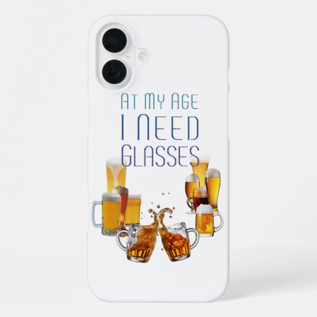SlipperyJoe's Biergläser Pilsner Gläser Steine iPhone Hülle (Rückseite)