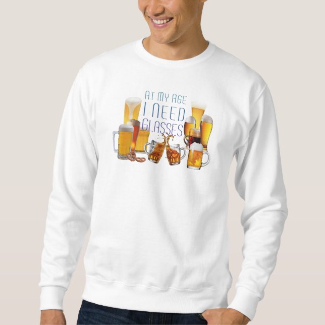 SlipperyJoe's Biergläser Pilsner Gläser Steine Sweatshirt (Vorderseite)