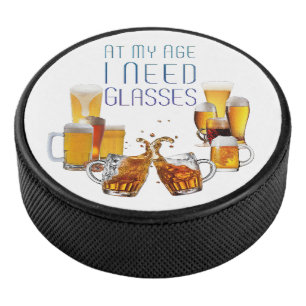 SlipperyJoe's Biergläser Pilsnergläser Krüge Eishockey Puck