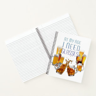 SlipperyJoe's Biergläser Pilsnergläser Krüge Notizbuch