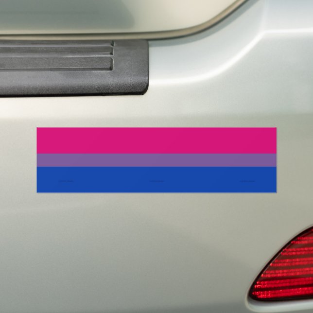 SlipperyJoe's Bisexual Pride Flag Lavendel-pink bl Autoaufkleber (Auf Auto)