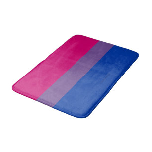 SlipperyJoe's Bisexual Pride Flag Lavendel-pink bl Badematte
