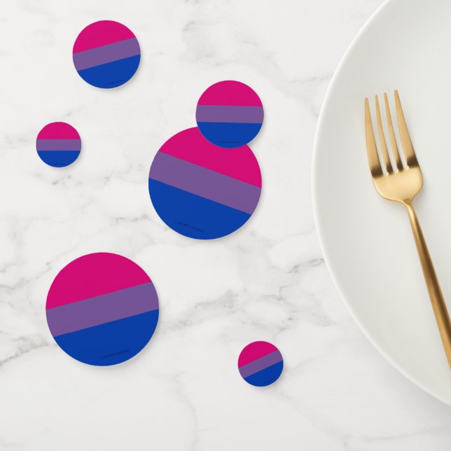 SlipperyJoe's Bisexual Pride Flag Lavendel-pink bl Konfetti (Gruppe)