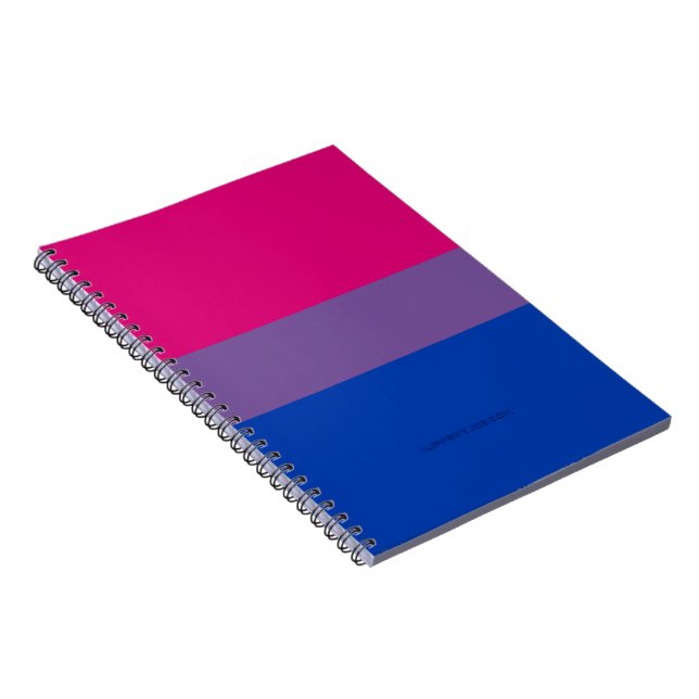 SlipperyJoe's Bisexual Pride Flag Lavendel-pink bl Notizblock (Rechte Seite)