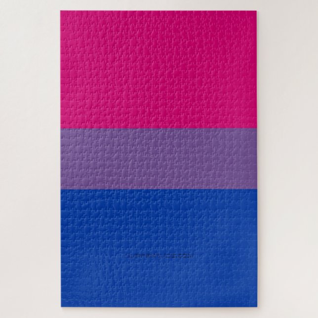 SlipperyJoe's Bisexual Pride Flag Lavendel-pink bl Puzzle (Vertikal)