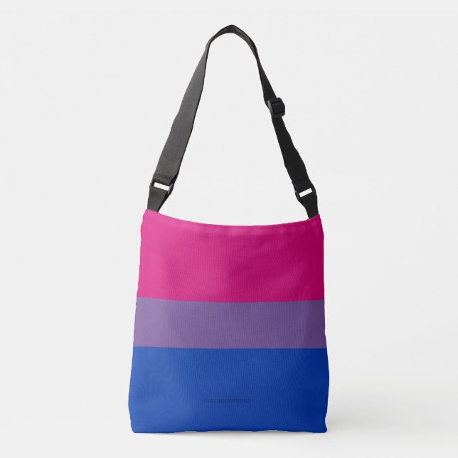 SlipperyJoe's Bisexual Pride Flag Lavendel-pink bl Tragetaschen Mit Langen Trägern (Vorderseite)