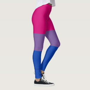 SlipperyJoe's Bisexuelle Pride-Flagge lila-rosa bl Leggings