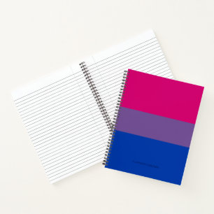 SlipperyJoe's Bisexuelle Pride-Flagge lila-rosa bl Notizbuch