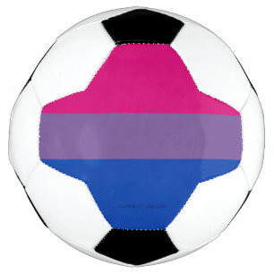 SlipperyJoe's Bisexuellen-Stolzflagge Farben magen Fußball