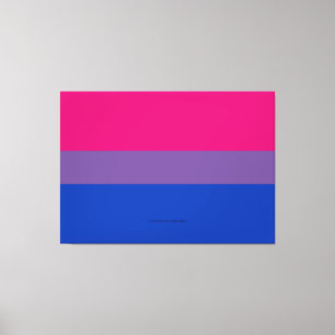 SlipperyJoe's Bisexuellen-Stolzflagge Farben magen Leinwanddruck