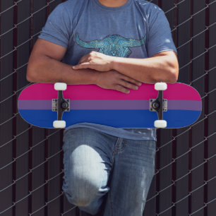 SlipperyJoe's Bisexuellen-Stolzflagge Farben Magen Skateboard