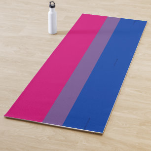 SlipperyJoe's Bisexuellen-Stolzflagge Farben magen Yogamatte