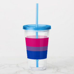 SlipperyJoe's Bisexuellen-Stolzflagge lavendel-pin Acryltrinkbecher