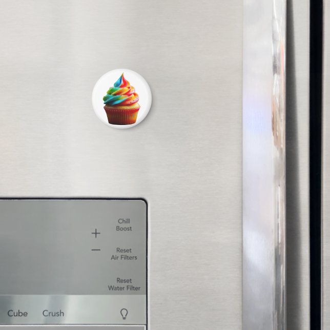 SlipperyJoe's blendender Regenbogenkuchen wirbelt  Magnet (In Situ (Kühlschrank))