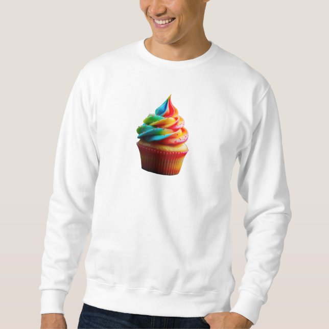 SlipperyJoe's blendender Regenbogenkuchen wirbelt  Sweatshirt (Vorderseite)