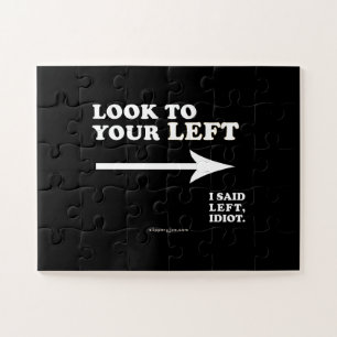 SlipperyJoe's Blick nach links dicke geometrische  Puzzle