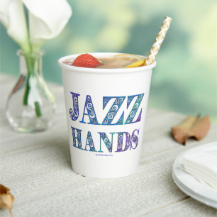 SlipperyJoe's Broadway-Musical Jazz Hands queere C Pappbecher