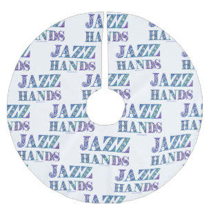 SlipperyJoe's Broadway-Musical Jazz Hands queere C Polyester Weihnachtsbaumdecke