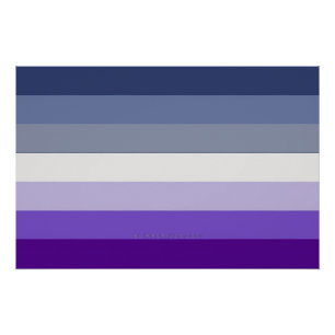 SlipperyJoe's Butch Lesbian Pride Flag repräsentie Poster