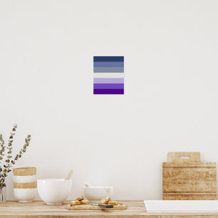 SlipperyJoe's Butch Lesbian Pride Flag repräsentie Poster