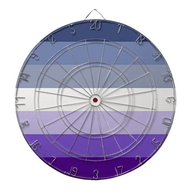SlipperyJoe's Butch Lesbian Pride Flag Schwulenges Dartscheibe (vorne)