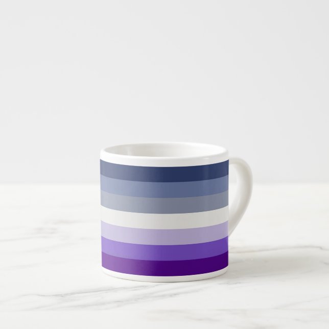 SlipperyJoe's Butch Lesbian Pride Flag Schwulenges Espressotasse (Vorderseite Rechts)