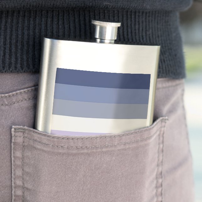 SlipperyJoe's Butch Lesbian Pride Flag Schwulenges Flachmann (Beispiel)