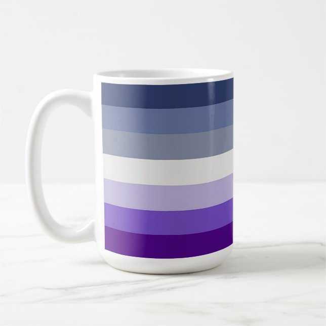 SlipperyJoe's Butch Lesbian Pride Flag Schwulenges Kaffeetasse (Links)