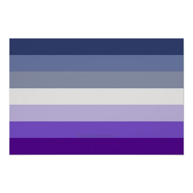 SlipperyJoe's Butch Lesbian Pride Flag Schwulenges Poster (Vorderseite)