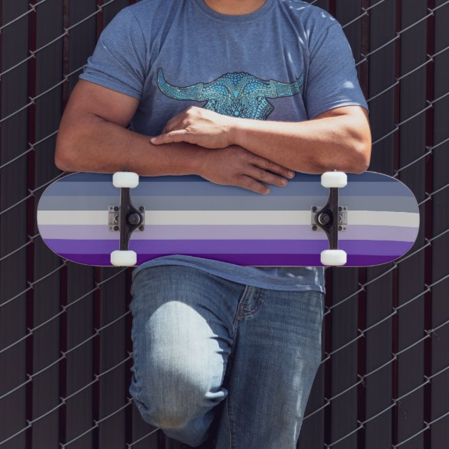 SlipperyJoe's Butch Lesbian Pride Flag Schwulenges Skateboard (Außenbereich 3)