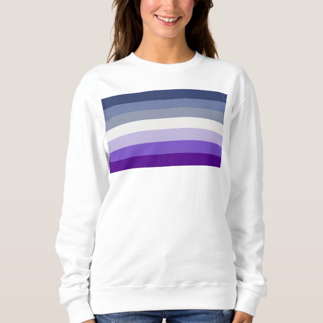SlipperyJoe's Butch Lesbian Pride Flag Schwulenges Sweatshirt (Vorderseite)