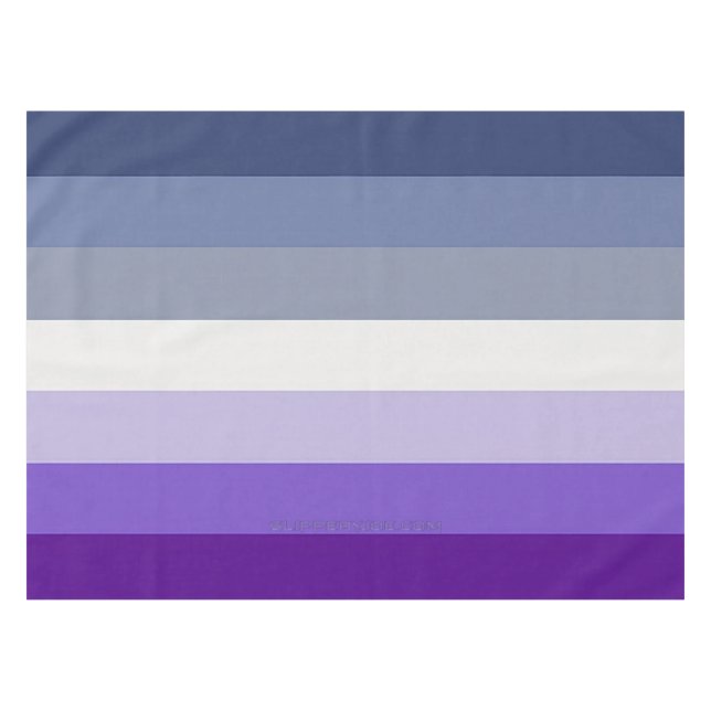 SlipperyJoe's Butch Lesbian Pride Flag Schwulenges Tischdecke (Vorderseite (Horizontal))